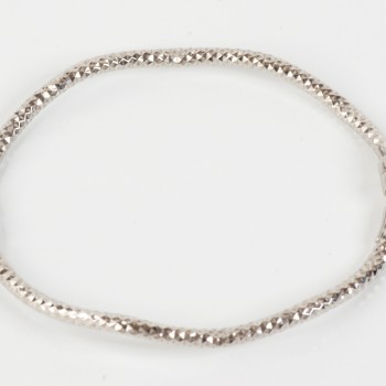 Sterling Silver Diamond Cut Bangle
